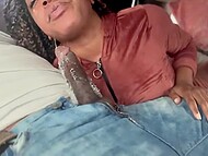 Ebony Slut Gets Horny And Surprises Lucky Black Man With A Sweet Amateur Blowjob In The Car