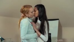 Rebecca And Ashley Lesbian Sex In The Office For The First Time