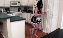 Foot Fetish Bitches The Maid Sprains Her Ankle Full