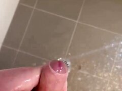 Chubby Strawberry Blonde Aussie Bloke Cums In Shower