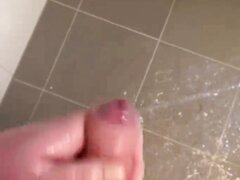 Chubby Strawberry Blonde Aussie Bloke Cums In Shower